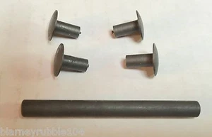 Alfiler de bisagra y remaches trasero para guardabarros Harley 43-79 cabeza de nudillo pala WL WLA - Imagen 1 de 1