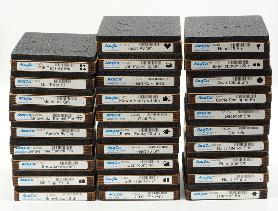 Troqueles de madera AccuCut, diseños pequeños ~ nuevos ~ tú eliges Foto 1 de 1