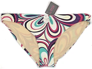 La Senza UK 14 Bikini Bottoms Retro Floral Print - Cream Mix BNWT - Picture 1 of 2