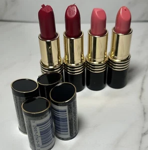 Lote de 4 lápices labiales Revlon Super Lustrous Frost - Cherry Ice 0,15 oz 2 Cherry Ice - Imagen 1 de 3