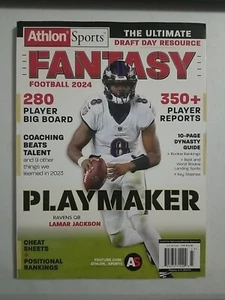 ATHLON SPORT FANTACALCIO 2024 PLAYMAKER LAMAR JACKSON NUOVO RAVENS rivista - Foto 1 di 1