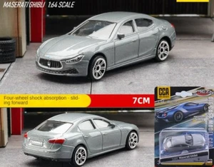 GB CCA 1:64 Grey Ghibli Sedan Sports Model Toy Diecast Metal Car - Picture 1 of 2