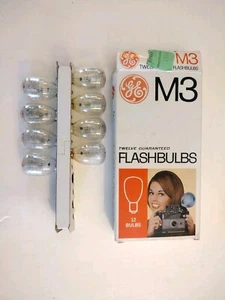 GE Flashbulbs M3 8 LAMPADINE Vintage - Foto 1 di 3