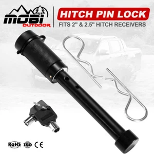 MOBI Hitch Pin Lock S Type 5/8" Tow Bar Tongue Lock Trailer Caravan Anti-Theft - Picture 1 of 11