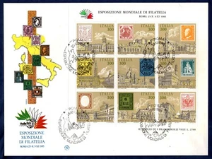 ITALIA 1985 ESPOSIZIONE DI FILATELIA 6° SERIE SU BUSTA PRIMO GIORNO - Bild 1 von 1