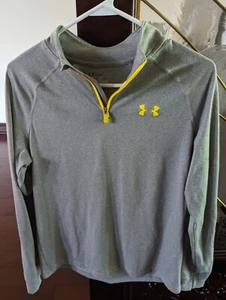 Boys Under Armour Heatgear 1/4 Zip L/S Casual/Athletic Shirt - Size YXL - Picture 1 of 4