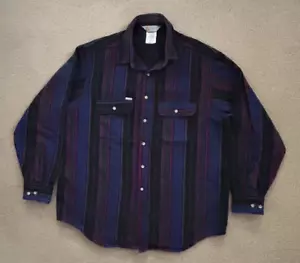 Vintage Carhartt Rugged Outdoor Wear Herren XL Heavy Flannel Stripe Shirt USA Outdoor - Bild 1 von 8