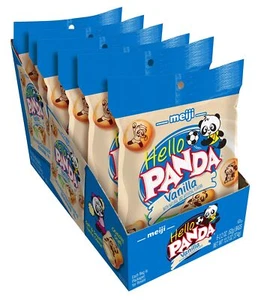 Galletas de vainilla Meiji Hello Panda 2,2 oz 6 quilates - Imagen 1 de 1