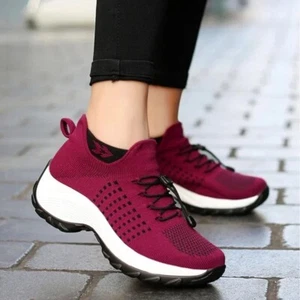 Women Ortho Stretch Cushion Sneakers Orthopedic Diabetic Running Walking Shoes - Picture 1 of 18