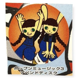 Sony PlayStation 1 PS1 Pop'n Music 3 Append Disc Official Pocketstation Sticker - Picture 1 of 1