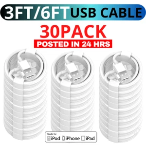 USB Charger Cable Charging Data Sync Lot For iPhone 14 13 12 11 Pro Max XR 8 7 6 - Picture 1 of 15