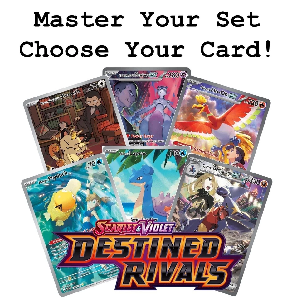 Pokemon Destined Rivals Holos &  Pokemon Destined Rivals Reverse Holos - Image 1 of 1