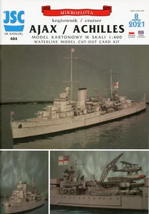 Royal Navy Cruiser HMS Ajax/Aquiles # Tarjeta Modelo 1/400 # JSC404 - Imagen 1 de 7