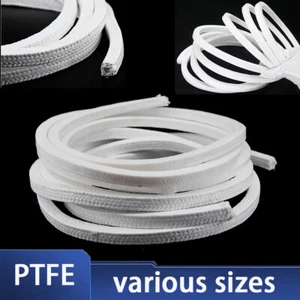 Gland packing /rope/braided Pure PTFE Sizes 4mm to 30mm Rope Shaft seal 1m long - Picture 1 of 11