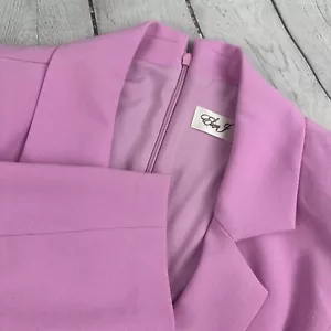 Eliza J Taglia 12 Vestito Donna Rosa Doppiopetto Giacca Ecotasche - Foto 1 di 13