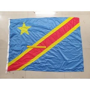 REPUBLIC OF CONGO Vintage Country Out Door Flag | From Ship Salvage (7340) - Picture 1 of 1