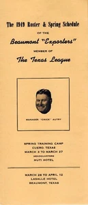 1949 Beaumont Exporters Spring Training Roster - Media Guide - Picture 1 of 4