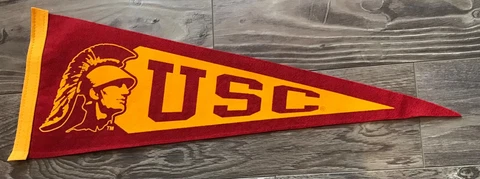 USC Trojans Vintage Wool Felt  Pennant Cover