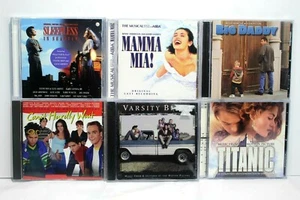 6 Cd's Motion Picture Music Titanic, Varsity Blues, Big Daddy, Can't Hardly Wait - Picture 1 of 3