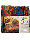 Vintage Coogi Casa Australia Knitted Blanket with Original Package 67” X 77”