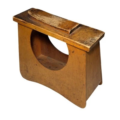 Vintage Incomum Elegante Art Deco Moderno Feito à Mão Caixa de Brilho de Sapato de Madeira Muito Bom Estado - Imagem 1 de 4