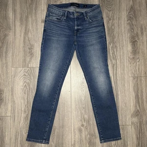 Jeans donna marca Lucky 2/26 blu Lolita skinny denim elasticizzato alla caviglia vestibilità curvy - Foto 1 di 9