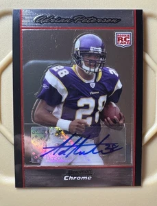 2007 Bowman Chrome Adrian Peterson Rookie RC AUTO Minnesota Auto Vikings - Picture 1 of 2
