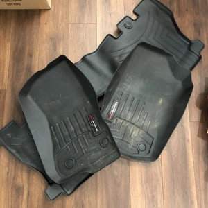 2018-2023 Jeep Wrangler Weathertech Floor Mats 1st & 2nd Row Black Car Offroad - Picture 1 of 10