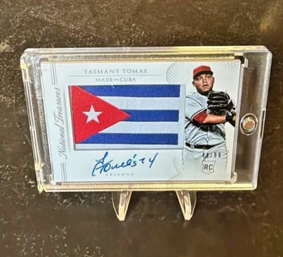 2015 帕尼尼国家宝藏 (RC) 古巴制造亲笔签名 #98 Yasmany Tomas /99 — 第 1/2 张图片