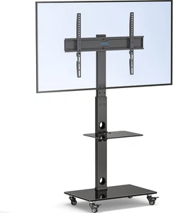 Supporto TV Da Pavimento per TV Da 30-70 Pollici, Altezza Regolabile, VESA Fino  - Foto 1 di 12