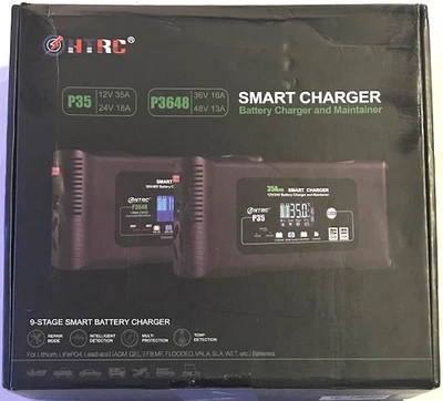 HTRC 9-Stage Smart Battery Charger Model# P3648 LED Display 36V 18A /48V 13A - Image 1 of 4