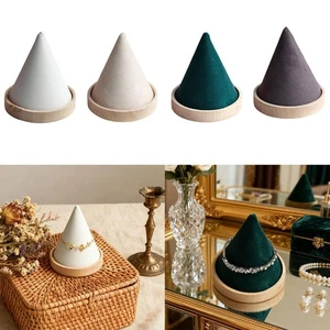 Conical Bracelet Holder Jewelry Organizer Stable Tabletop Soft Watch Scrunchie - Picture 1 of 18