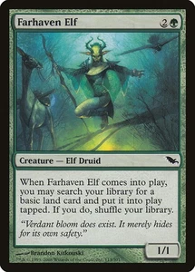 MTG Farhaven Elf  - Shadowmoor #113 - Picture 1 of 1