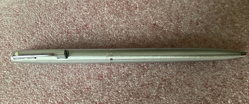 Sheaffer Ball Pen Brushed Steel Finish Display Stock  - Image 1 of 1