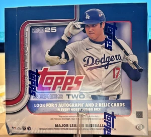 2025 Topps Series 2 Baseball Jumbo Hobby Factory Sealed Box with (2) Mojo Packs - Picture 1 of 1