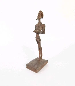 Figura de madera vintage de Don Quijote (Ouro Artesanía) 9" España tallada a mano - Imagen 1 de 7