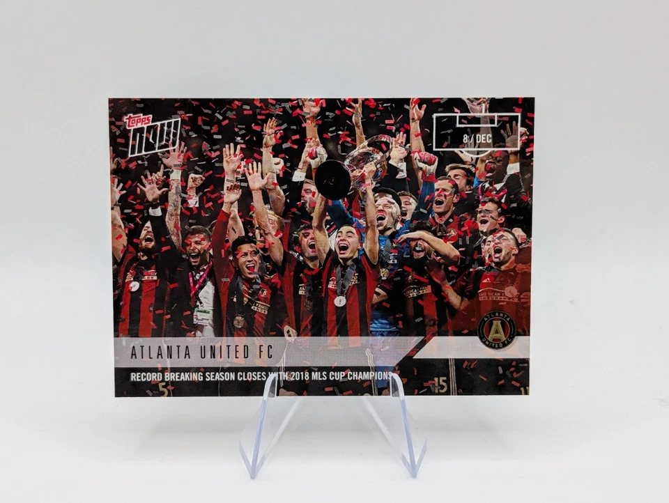 2018 Topps Now MLS Atlanta United FC #120 Campeones Temporada Record Breaking Foto 1 de 2