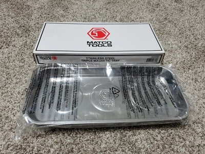 Matco Tools SX7030m Acero Inoxidable 3 Piezas Magnéticas Bandeja Soporte Rectangular Foto 1 de 2