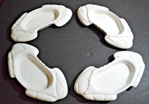 Set of 4 Vintage Pfaltzgraff White Crab Shaped Dishes USA # 226 - Picture 1 of 6