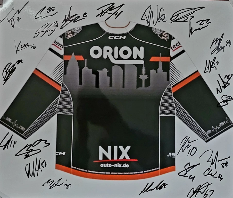 SIGNIERTES GROSSES LÖWEN FRANKFURT EISHOCKEY FOTO / BILD, TEAM 25/26 , TRIKOT