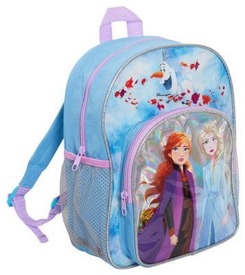 Disney Frozen 2 Girls Backpack Kids Elsa Anna School Nursery Rucksack Lunch Bag - Image 1 of 4