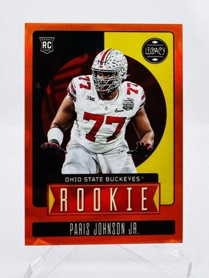 Paris Johnson Jr. /149 2023 Panini Legacy Rookie  Orange SP Cardinals Ohio State - Image 1 of 2