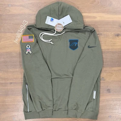 AUTÉNTICA Sudadera con Capucha Nike Carolina Panthers 2025 Salute to Service Edición Estándar Foto 1 de 4
