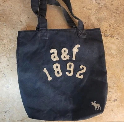 ABERCROMBIE & FITCH 1892 ТЕМНО-СИНИЙ СУМКА С КОРОТКИМИ РУЧКАМИ - Изображение 1 из 4