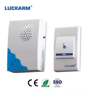 LUCKARM Blue Good Quality Wireless Ding Dong Doorbell 32 Melody - Picture 1 of 3