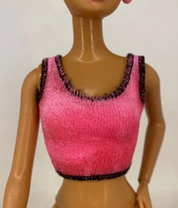 Mattel 2008 ☆ BARBIE ☆ Fashion Fever : Rock Star Doll - Pink Singlet Top #M9321 - Picture 1 of 4