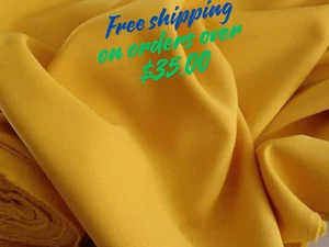 Gelbe P. Gabardine 100 % Polyester 60 bis 62 Zoll breit kostenlose Muster. - Bild 1 von 8