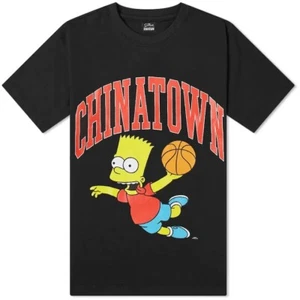 CHINATOWN MARKET X The SIMPSONS AIR BART DUNK ARC Black TEE sz M !! kith Nike SB - Picture 1 of 3