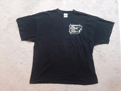 EMINEM 2001 Vintage Anger Management Tour Crew Black T Shirt XXL LP D12 Rap Tee - Image 1 of 4