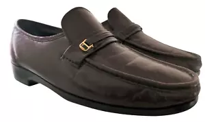 Florsheim® Riva Loafers Men's 12D Moc Toe Burgundy Excellent Condition Clean - Picture 1 of 10